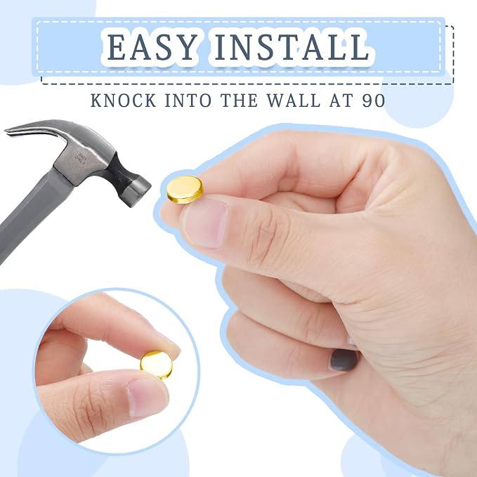 30 Pieces Push Pins, Metal Thumb Tacks - Image 3