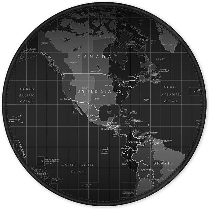 ITNRSIIET Round Mouse Pad with Stitched Edge Premium-Textured Waterproof by +ITNRSIIET