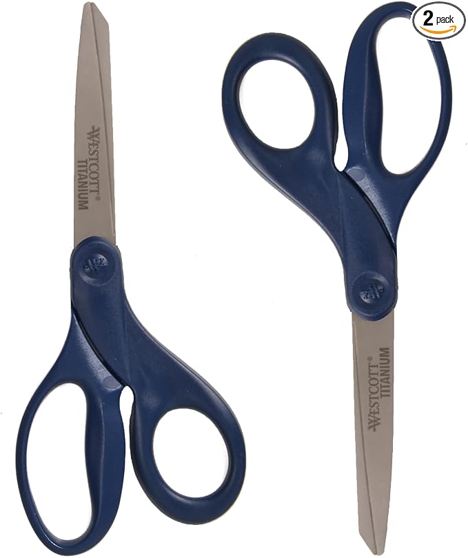 Westcott 17509 8-Inch Titanium Heavy-Duty Scissors by Westcott