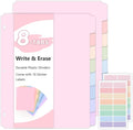 SKYDUE 8 Tab Durable Plastic Dividers by SKYDUE