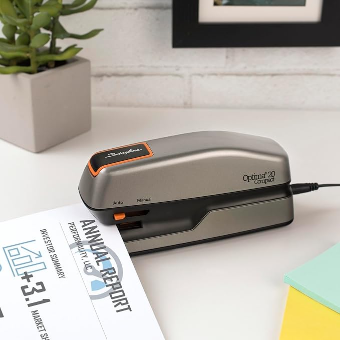 Swingline Electric Stapler, 20 Sheet Capacity, Optima 20, Jam Free, Automatic - Image 7