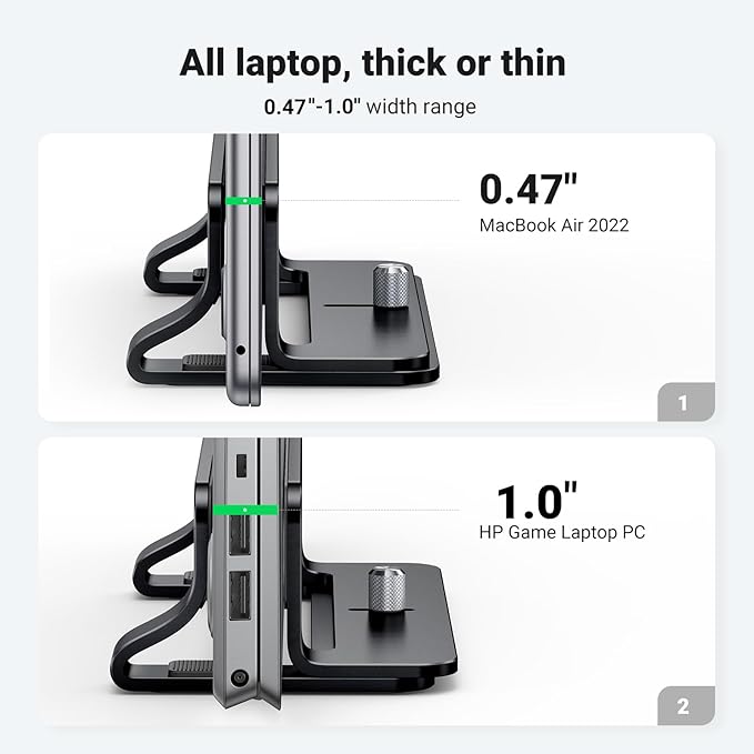UGREEN Vertical Laptop Stand Holder - Image 3