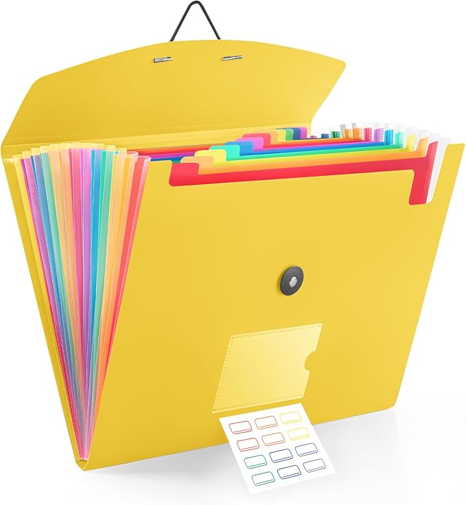 13 Pocket Accordion File Organizer by RIEJIN