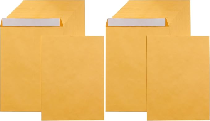 Amazon Basics Catalog Mailing Envelopes, Peel and Seal, 9x12 Inch by AmazonBasics