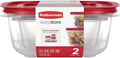 Rubbermaid 7.81- and 14.66-Cup EasyStore Square Containers, 2 Pack, Food by Unknown