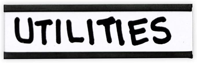 SmartSign Pack of 25 Magnetic 'C' Channel Label Holders | 0.5" x 2" - Image 4