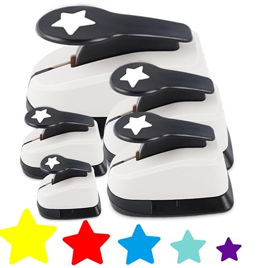Star Hole Punch, Star Punches for Paper Crafts, Stars Paper Puncher Shape by HKKYOArtsCrafts