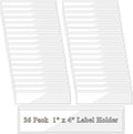 Antner 36 Pack 1.2" x 4.3" Self-Adhesive Label Holders Index Card Pockets by Antner