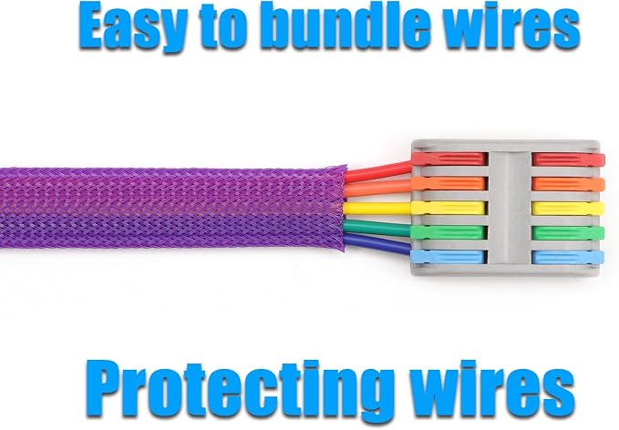 25ft PET Expandable Braided Cable Sleeve 3/8inch Pet Braided Cable Sleeve - Image 6