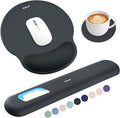 Sushret Mouse Pad and Keyboard Wrist Rest, 3-in-1 Gel Memory Foam Ergonomic by Sushret