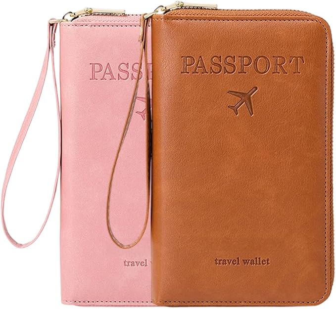 Multi-Functional RFID Passport Wallet, RFID Passport Holder by LECDOA