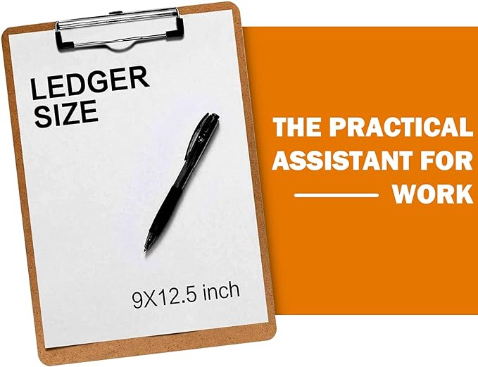 Clipboards, HERKKA 25 Pack Hardboard Office Clipboards Low Profile Clip - Image 6