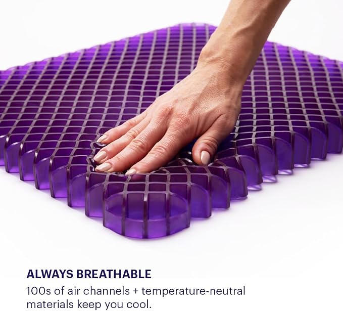 Purple Simply Seat Cushion, Lightweight 1.25" Low-Profile Gel Seat Cushion | - Image 6