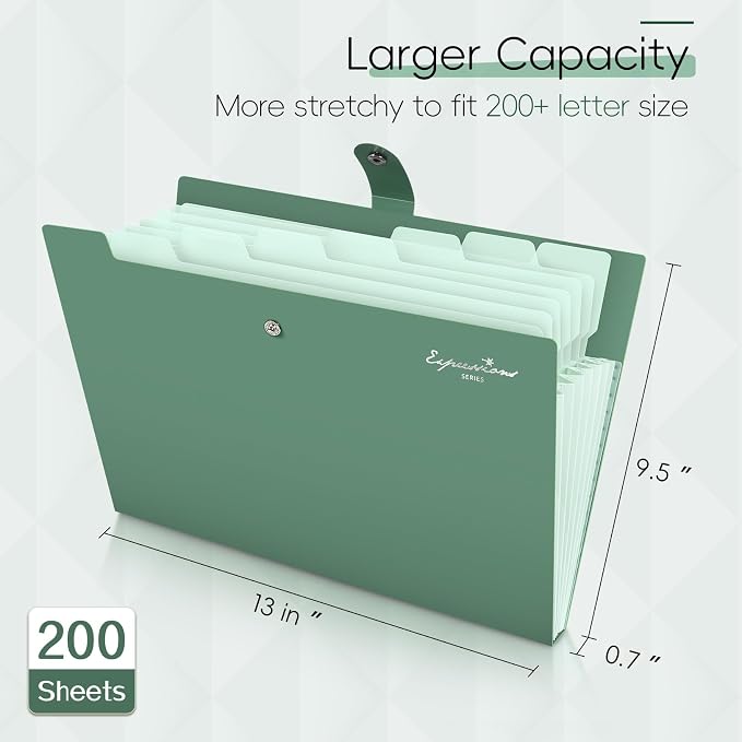 Sooez Elegant Accordion File Organizer - Image 2