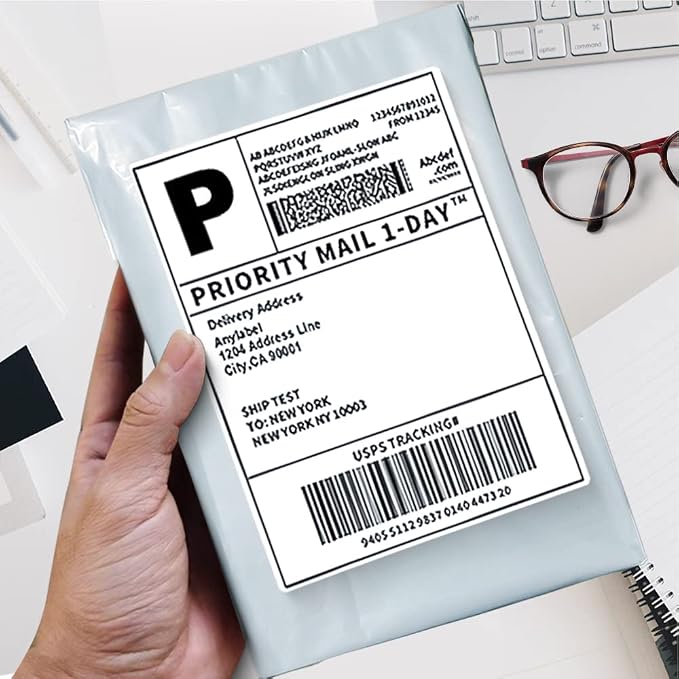 POLYSELLS 1000 pcs 9x12 Inches White x Silver Poly Mailers Shipping Envelopes - Image 6