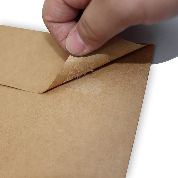 Xxcxpark 120 Qty A9 Invitation Envelopes 5.75x8.75, Self Seal 120GSM Brown - Image 8