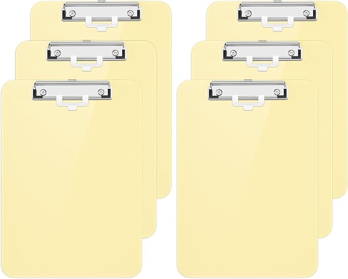 Hongri Plastic Clipboard with Pen Holder, Nurses and Women, Low Profile Clip by Hongri