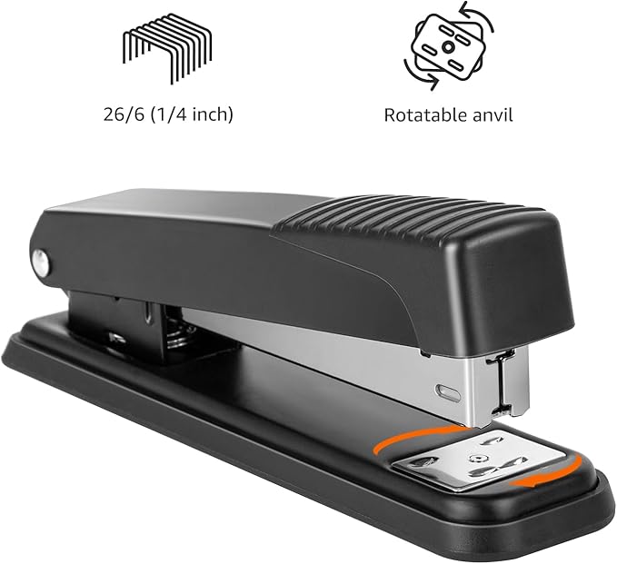 Amazon Basics Full-Strip Metal Office Desktop Stapler, 20 Sheet Capacity - Image 3