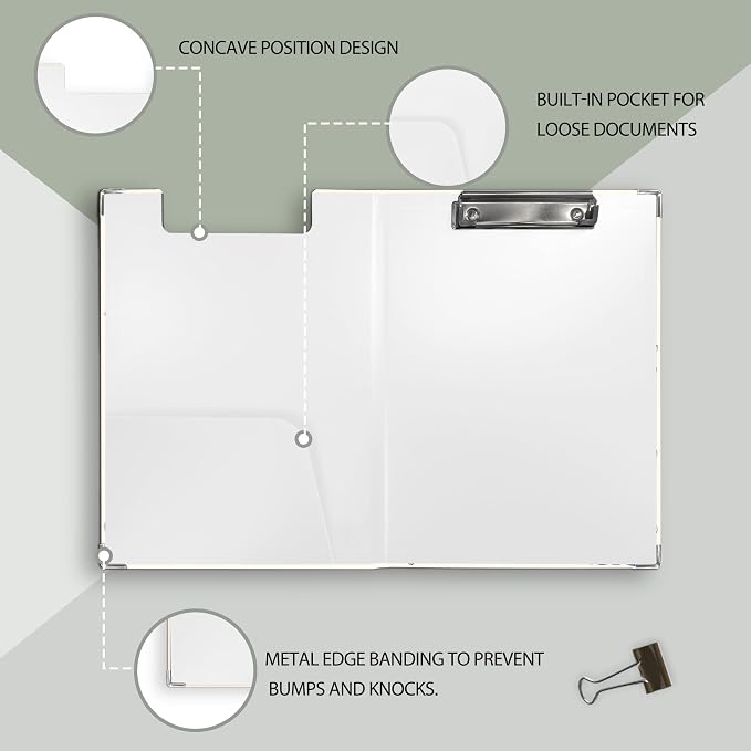 Ku-dayi Coastal Ocean Beach Clipboard Padfolio - Image 5
