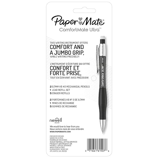Paper Mate 1738796 Comfortmate Ultra Pencil Starter Set, Ast Brl; 0.7 Mm - Image 4