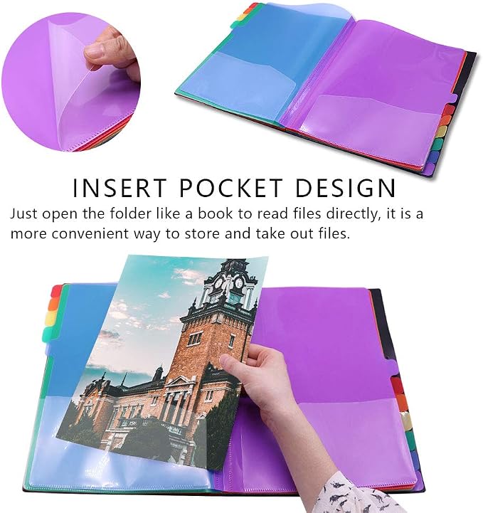 Edufun Rainbow Tab Expanding File Folder - Image 3