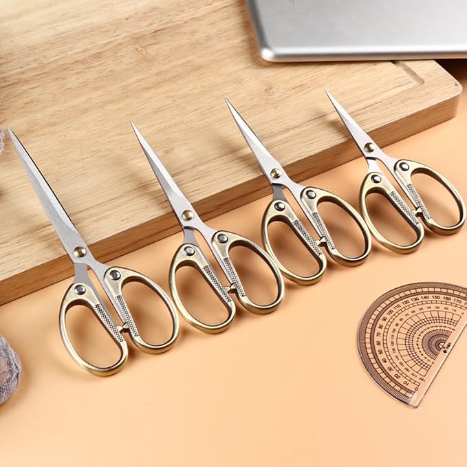 6.3" All Stainless Steel Office Scissors, Ultra Sharp Blade Shears, Sturdy - Image 6