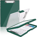 SFLHHDM Clipboard with Storage, Heavy Duty Clip Boards 8.5x11 with 2 Storage by SFLHHDM