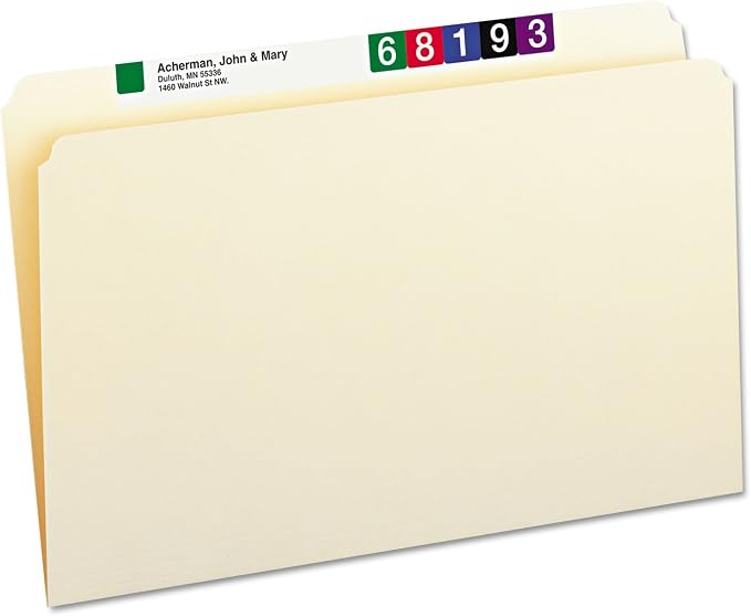 Smead File Folder, Straight-Cut Tab, Legal Size, 100 per Box by SMEAD