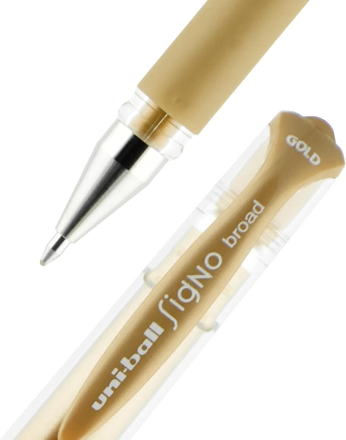 uniball Signo Gel Impact Pens, Bold Point, 3 Pack - Image 3