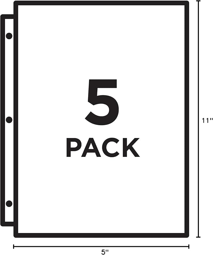 Avery Binder Pockets, 8.5" x 11", 5 Slash Jackets - Image 9