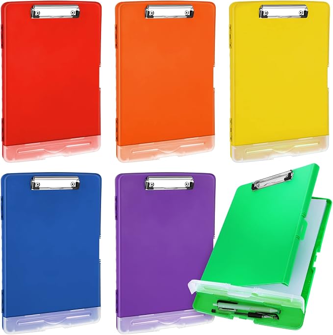 Crtiin 6 Pcs Colored Clipboard by Crtiin
