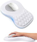Ergonomic Mouse Pad with Wrist Rest, Slope Design Memory Foam Support, Smooth by PVIPCZ