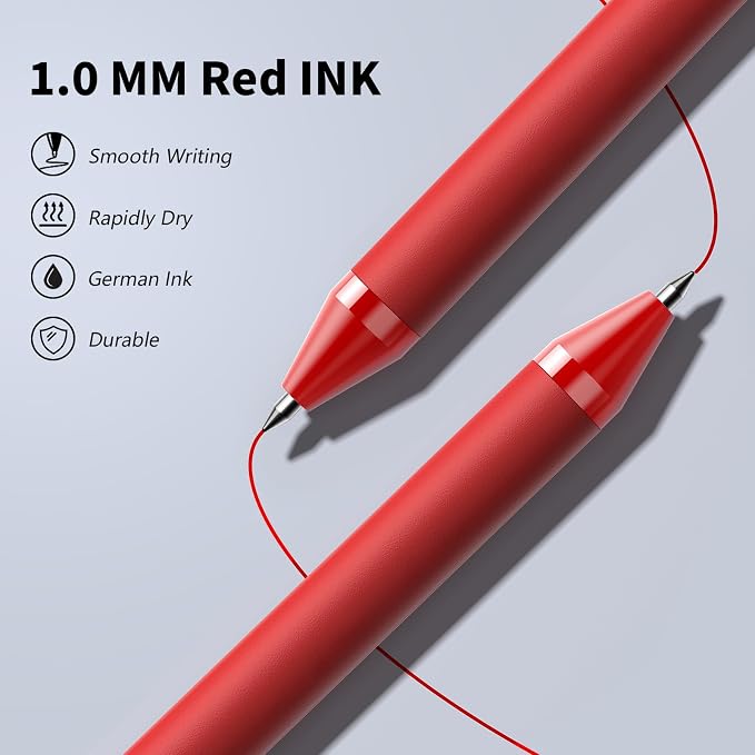 50 Pack Red Ink Pens - Image 3