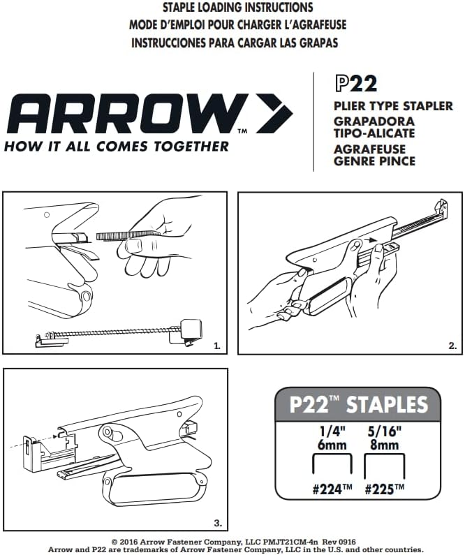 Arrow Fastener P22 Heavy Duty Handheld Plier Stapler - Image 4