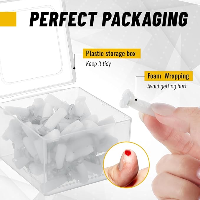 Outus 20 Sets Magnetic Push Pin Magnet Thumb Tack Poster Hanger Thumb Tacks - Image 4