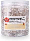 Push Pins 600 Count, Standard Rose Gold Pins Clear Thumb Tacks Steel Point and by Yalis