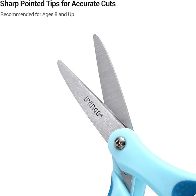 LIVINGO Kids Scissors for Ages 8-11 - Image 7