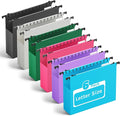 Ansook Extra Capacity Plastic Hanging File Folders Letter Size, Heavy Duty 2" by Ansook