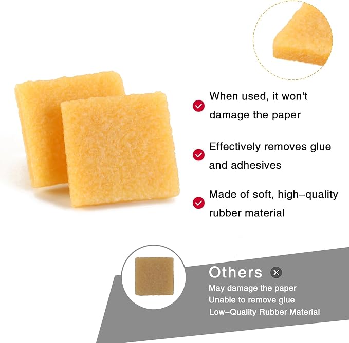 WHTCHSU 1 Pcs Glue and Residue Eraser Rubber Cement Cleaner - Image 3