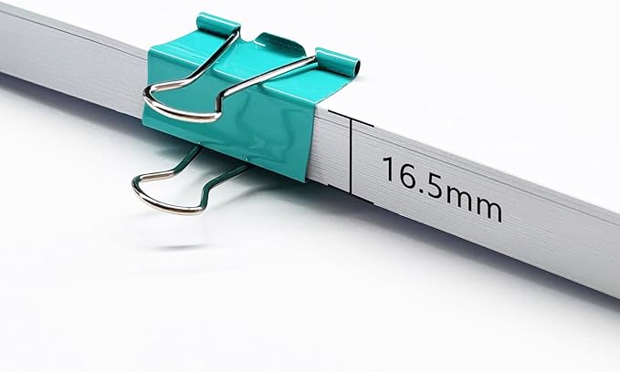 Ykimok Large Binder Clips, 1.6 inch, 24 Pack, Colored Binder Clips, Paper - Image 5