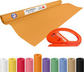 Orange Kraft Paper Roll 48" x 1200" by IDLPackaging