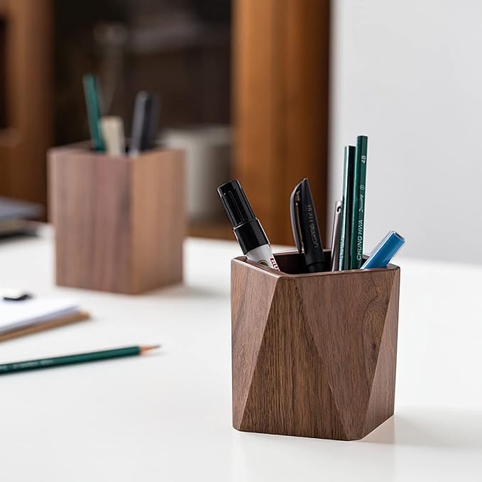 Black Walnut Wooden Pencil Box - Image 7