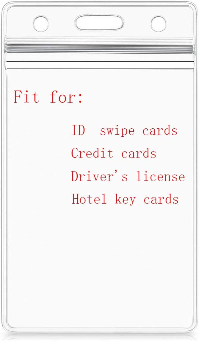 50 Pack Vertical ID Card Name Tag Badge Holder - Image 3
