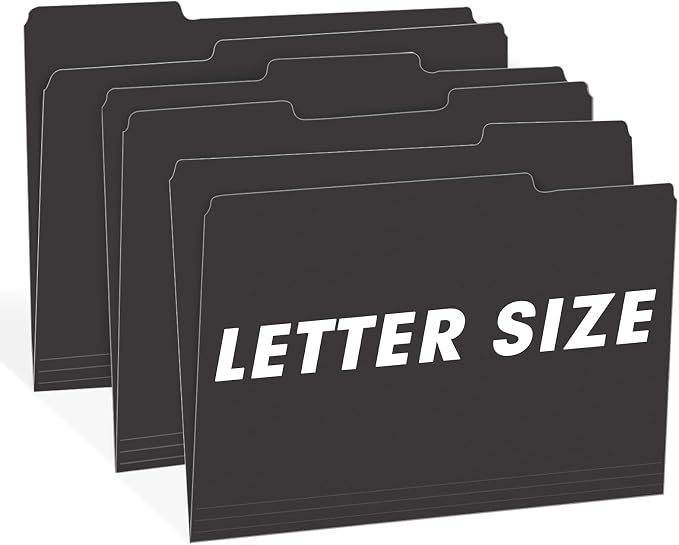 File Folder, RAZCC 150 Pack 1/3 Cut Tab File Folders Letter Size, Folders - Image 6