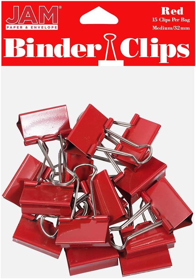JAM PAPER Colorful Binder Clips by JAMPaper