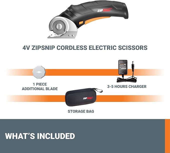 Worx Zipsnip Cordless Electric Scissors, Rechargeable Cardboard Box Cutter - Image 8