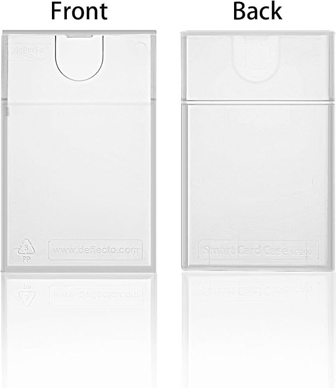Frienda 6 Pack Plastic Business Name Card Holder Clear Pocket Credit Card Case - Image 4