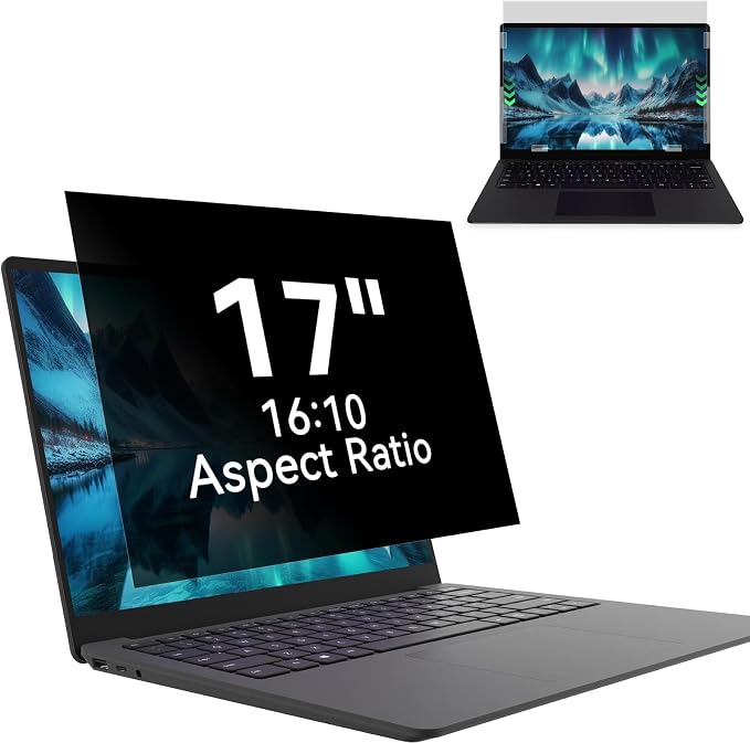 Laptop Privacy Screen 17 Inch, Laptop Screen Privacy Shield 16:10 Aspect Ratio by MaoYeye