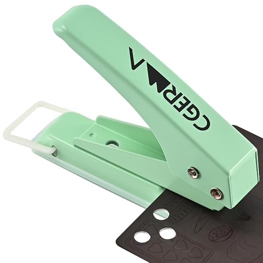 Single Hole Puncher, 1/4" Hole, 50% Labor Savings, Heavy Duty Metal Punch by Cgerma