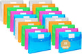 20 Pack Plastic Envelopes with Snap Closure, Poly Expandable File Folder with by TFDLCGzm